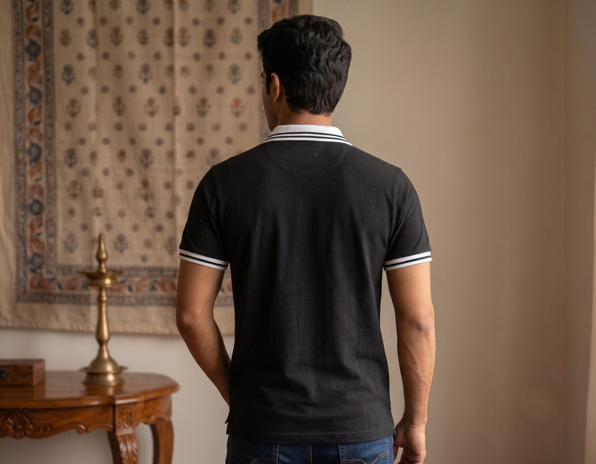 Grey Rhino Classic Tipped Polo T-Shirt - Grey Rhino